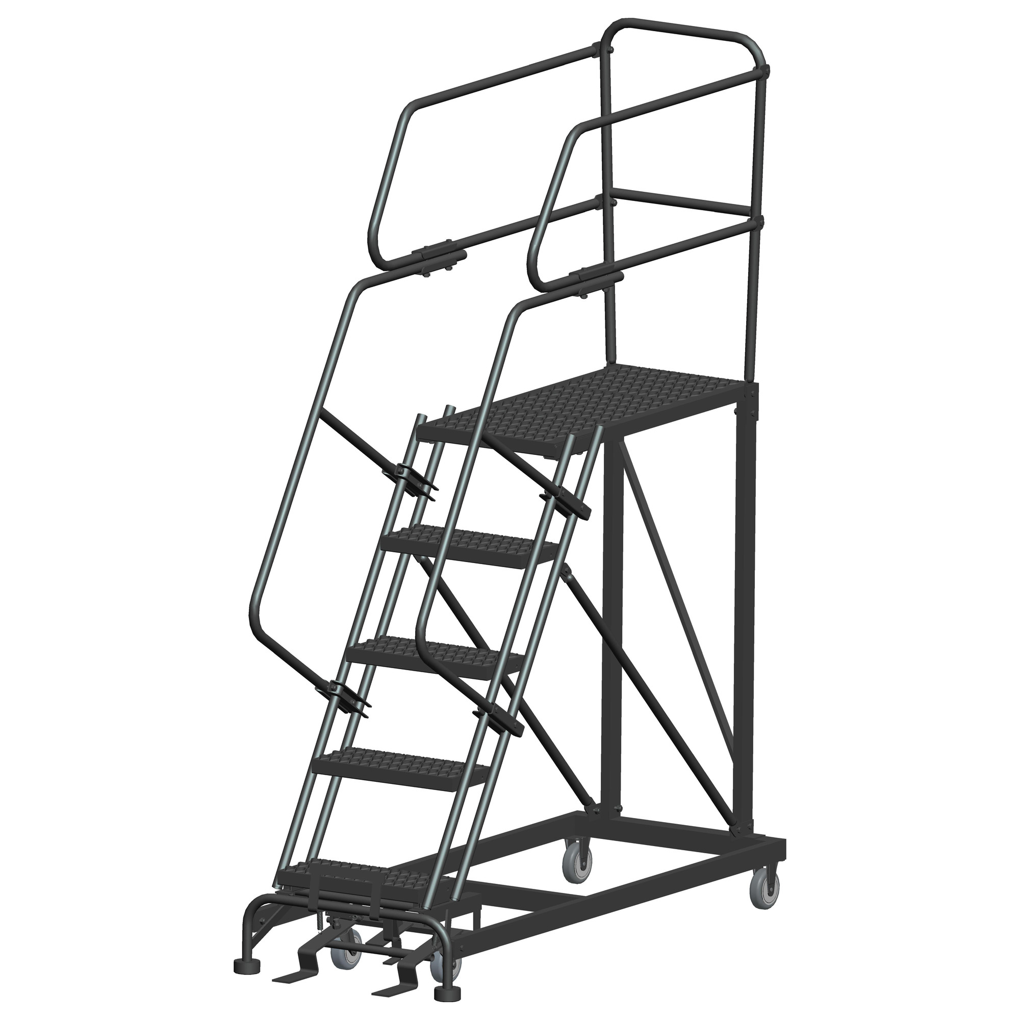 Ballymore, Rolling Work Platform, Overall Height 86 in, Steps 5, Material Steel, Model# SW-SEP5-2436